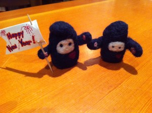One of these little guys made it to our New Years party as a hosting gift. 
